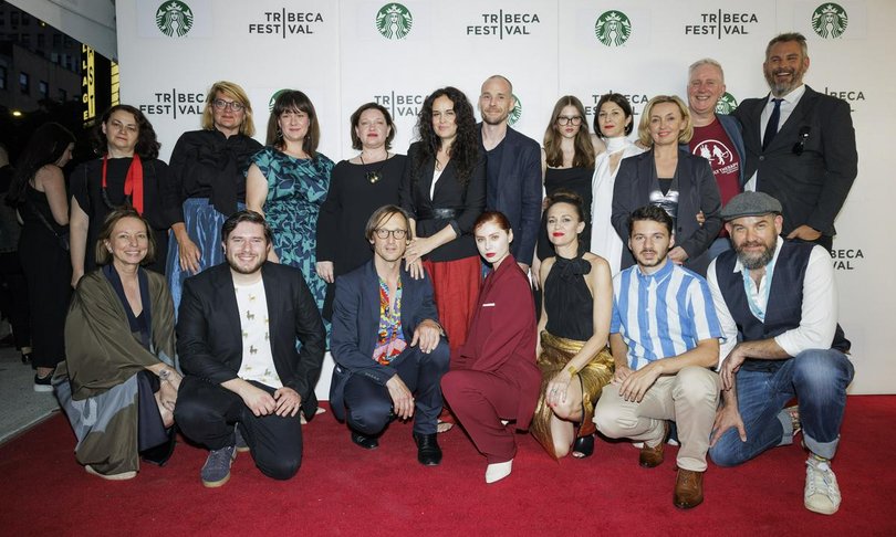 Ustvarjalna ekipa filma Odrešitev za začetnike na festivalu Tribeca. Foto: Dino Kužnik