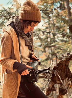 Andrina Mračnikar na snemanju celovečernega filma Mila/Marija - Foto: Miha Knific / Vertigo & Amour Fou
