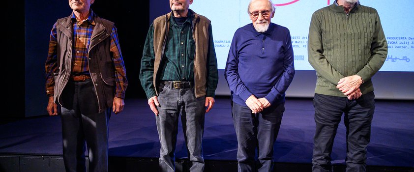 Marko Pogačnik, David Nez, Tomaž Brejc in Matjaž Hanžek - OHO - Foto: Katja Goljat