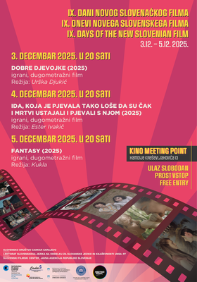 Dnevi novega slovenskega filma v Sarajevu
